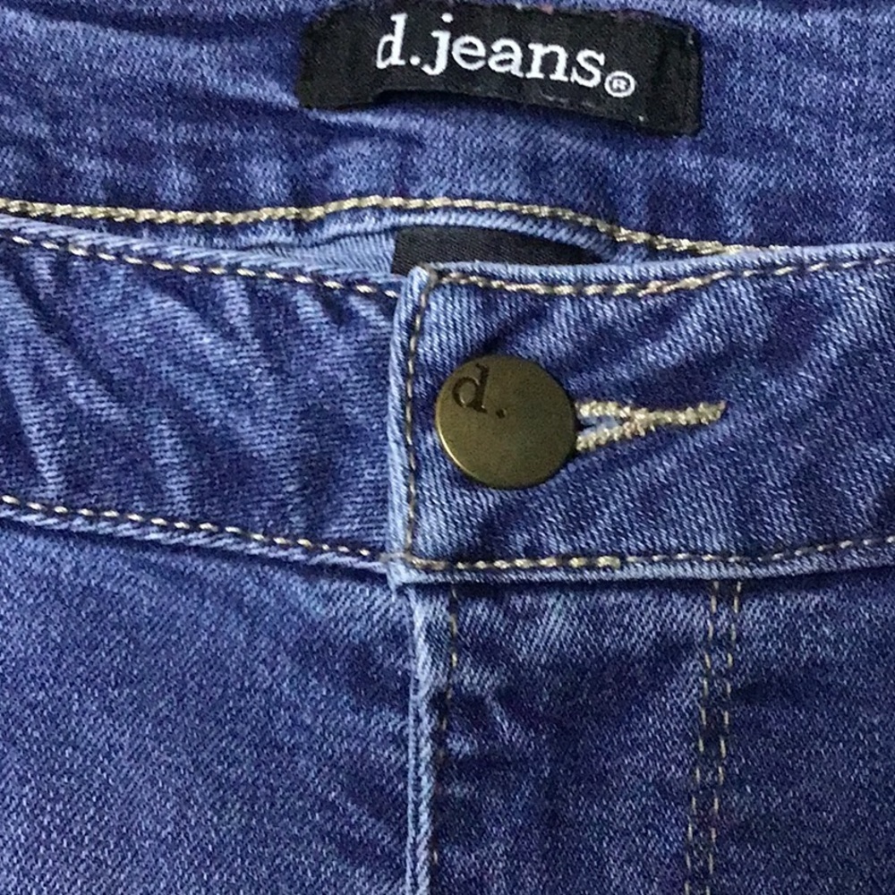 S1153 Mid Rise Skinny w/30" Inseam d.jeans Denim Size 12 Jeans